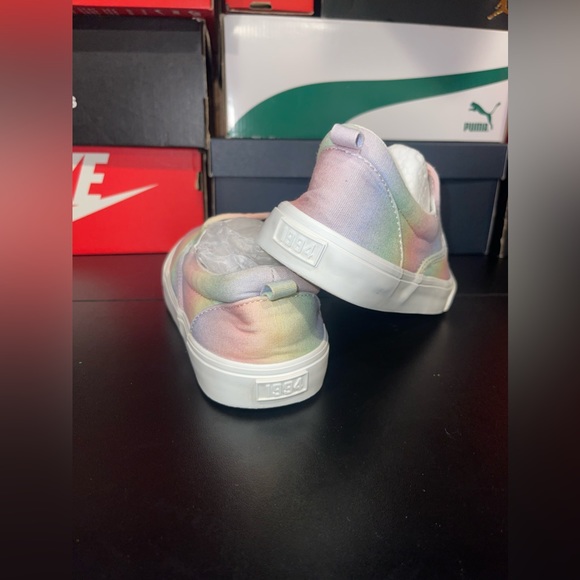 Old Navy Girls Rainbow Slip On Sneakers - Picture 4 of 7